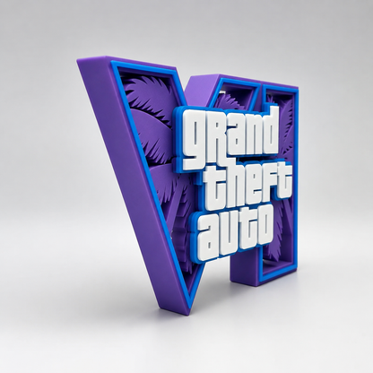 GTA 6 Acrylic Display Stand – Premium Gaming Desk Collectible