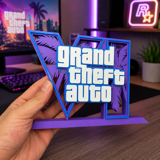 GTA 6 Acrylic Display Stand – Premium Gaming Desk Collectible