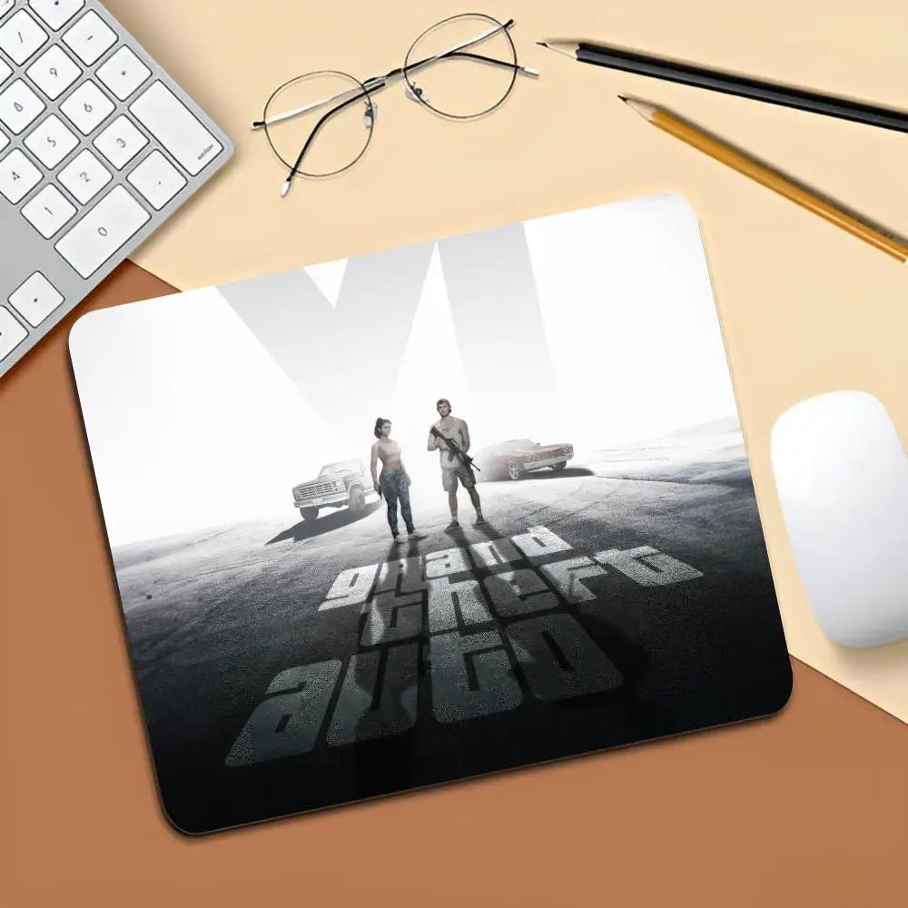 Rockstar Gta 6 Grand Theft Auto Mouse Pad Gaming Laptops Keyboard Mat Deskmat Pc Accessories Desk Protector Mousepad Gamer Mats